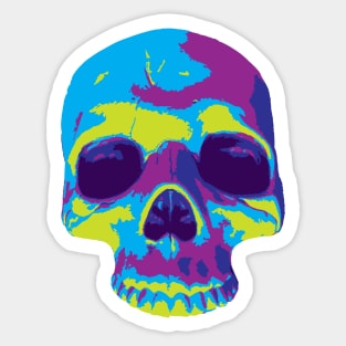 Skull CMYK Sticker